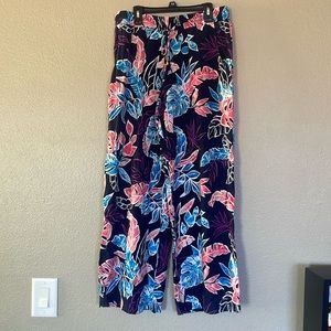 Tommy Bahama rayon beach pants size S/P drawstring W/beautiful tassels